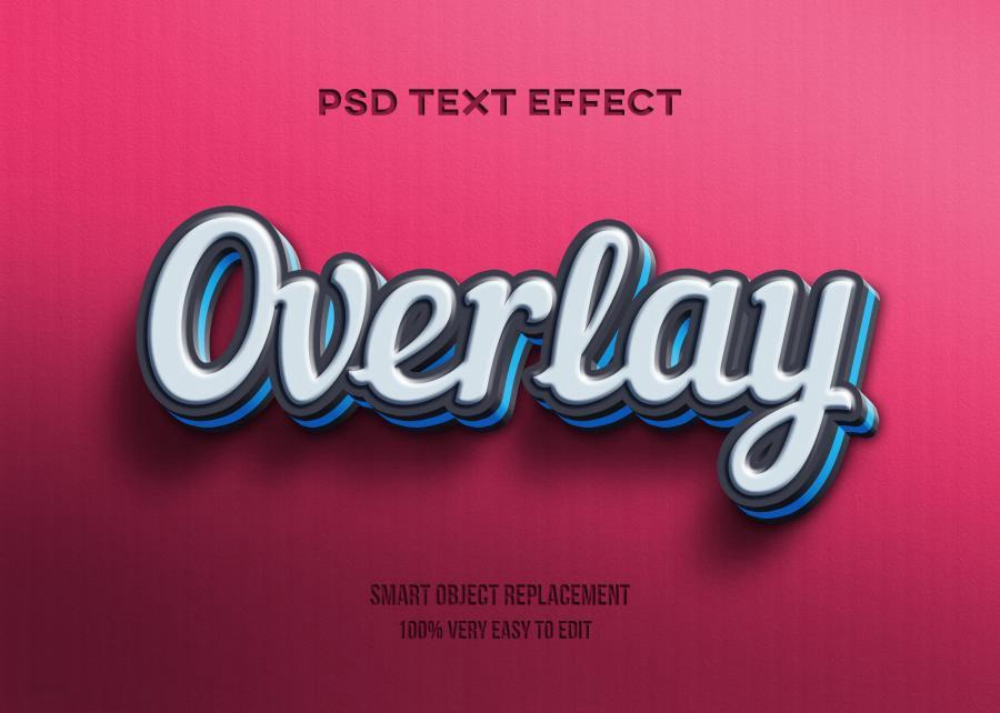 PSD模板-3D立体Logo标题特效文字PS样机模板 图片素材 sucaiwan.com