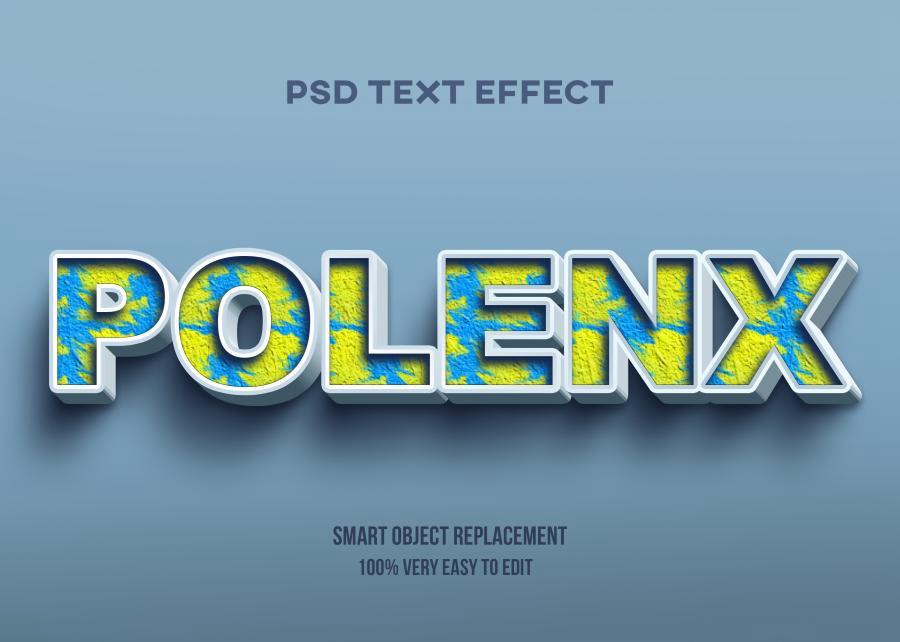 PSD模板-3D立体Logo标题特效文字PS样机模板 图片素材 sucaiwan.com