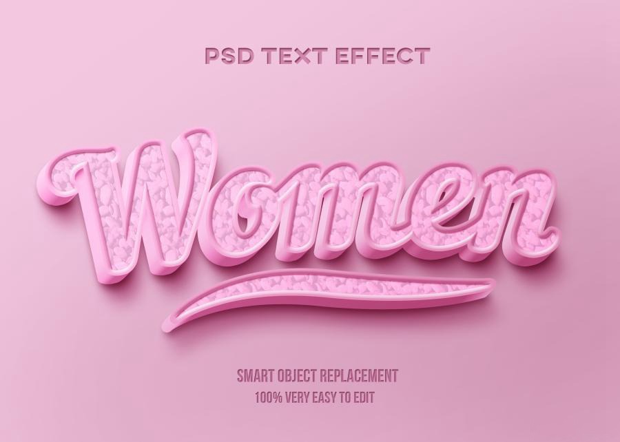 PSD模板-3D立体Logo标题特效文字PS样机模板 图片素材 sucaiwan.com