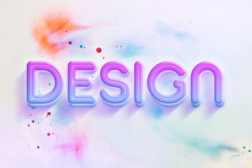 PSD模板-高品质3D立体文字海报设计模板 图片素材 sucaiwan.com