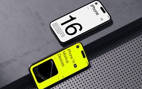 样机模板-高端场景苹果iPhone 14 Pro手机样机PSD模板