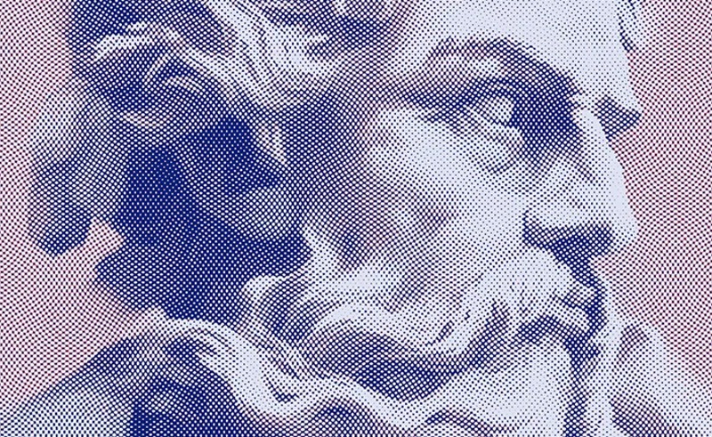 PS复古彩色半调纹理图案图片照片底纹线描版画效果PSD样机素材 APP UI sucaiwan.com