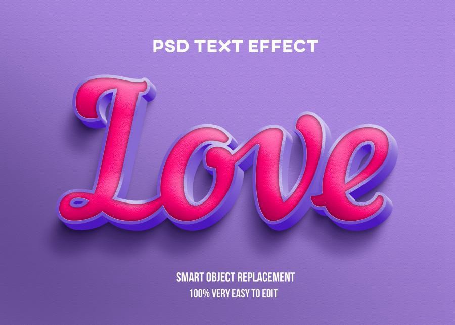 PSD模板-3D立体Logo标题特效文字PS样机模板 图片素材 sucaiwan.com