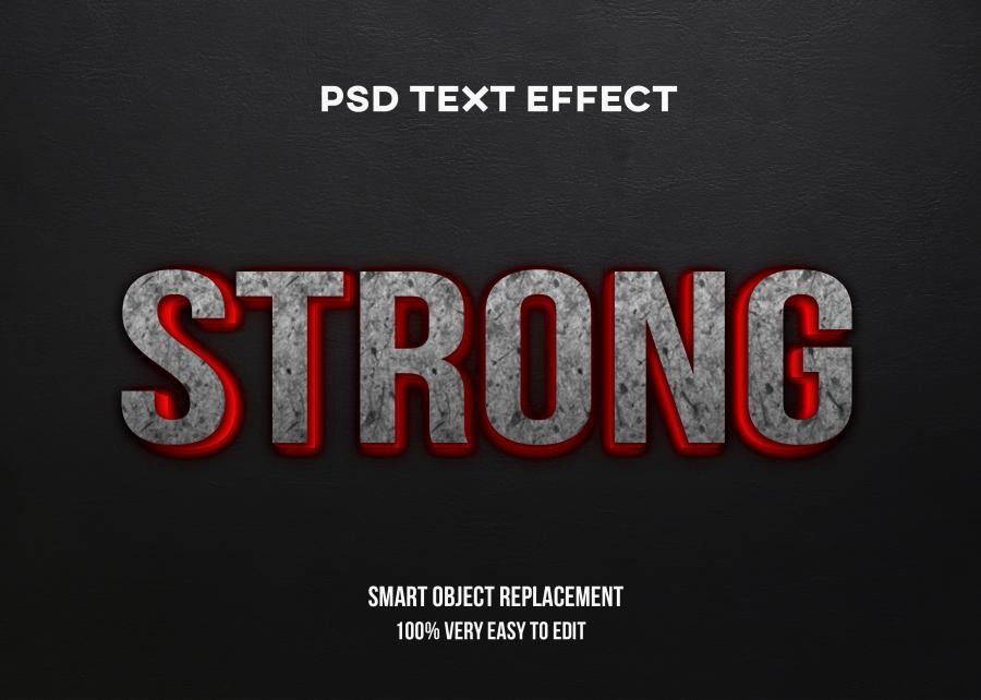 PSD模板-3D立体Logo标题特效文字PS样机模板 图片素材 sucaiwan.com