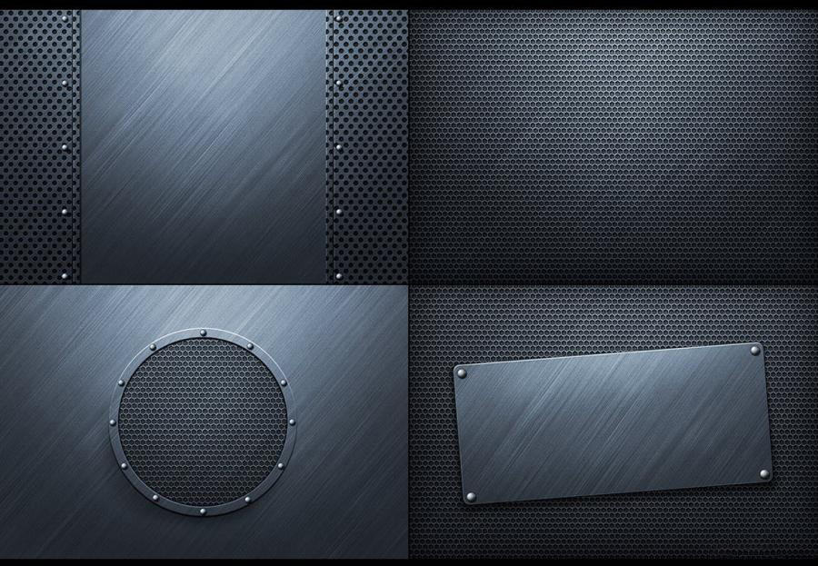 背景素材-金属钢板纹理边框背景图片素材 图片素材 sucaiwan.com