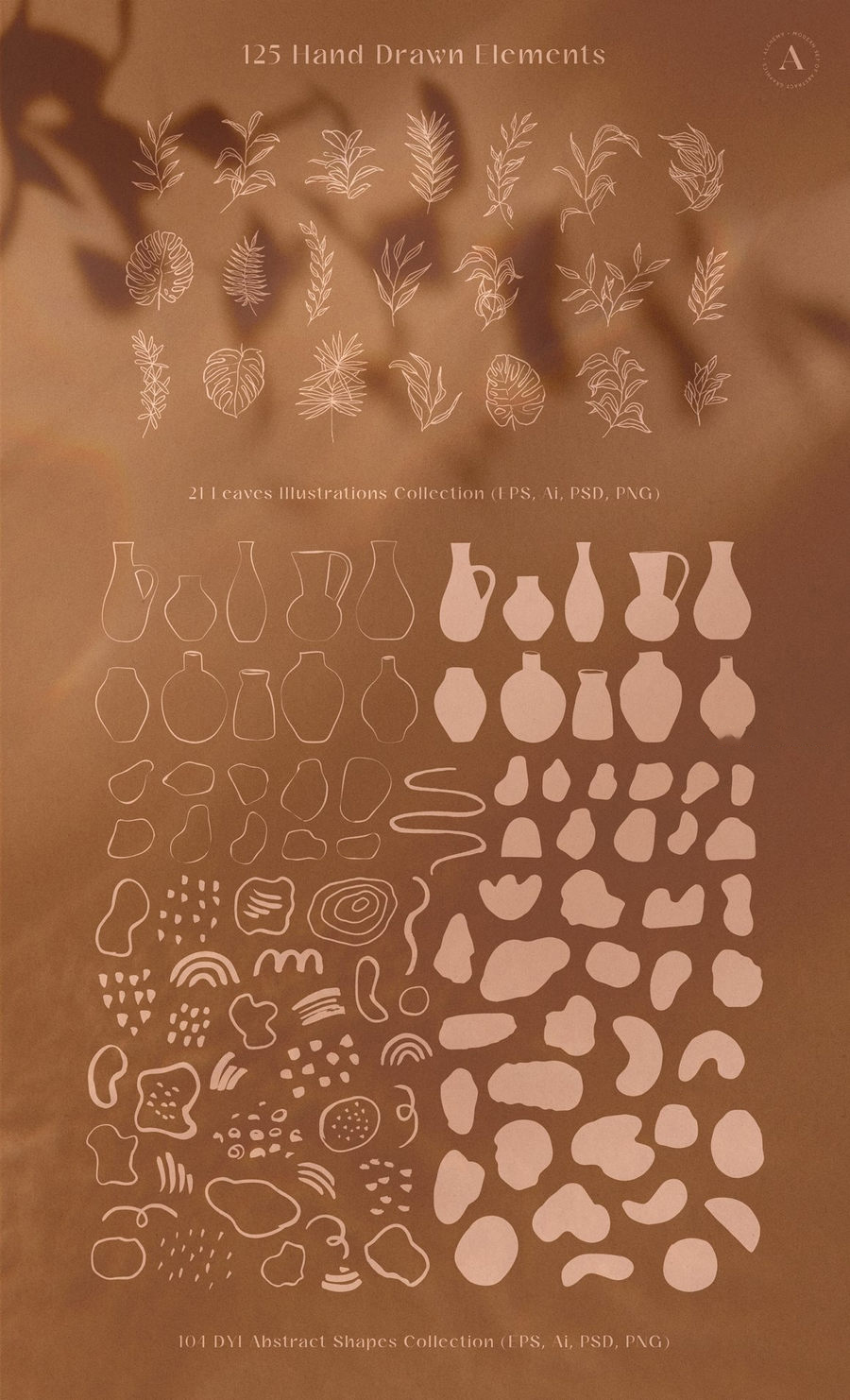 背景素材-130款抽象形状平面图形PNG素材 图片素材 sucaiwan.com