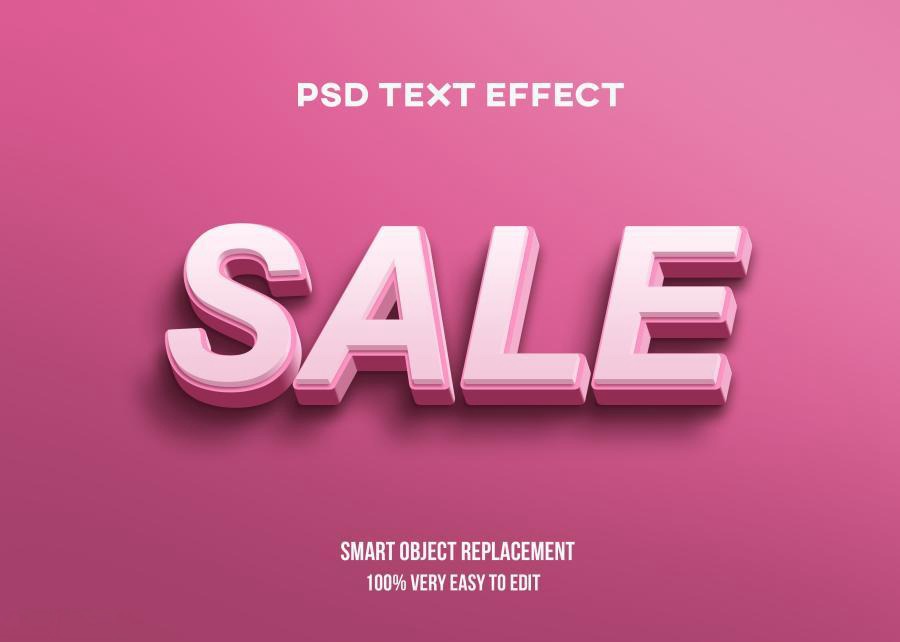 PSD模板-3D立体Logo标题特效文字PS样机模板 图片素材 sucaiwan.com