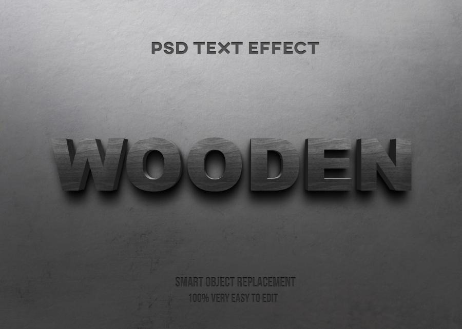 PSD模板-3D立体Logo标题特效文字PS样机模板 图片素材 sucaiwan.com