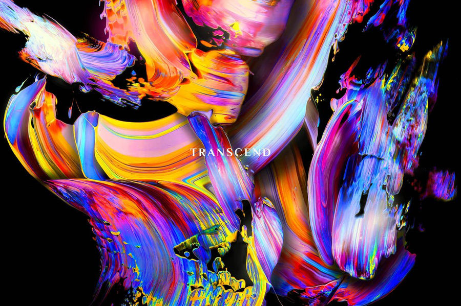 背景素材-颜料涂抹刷痕笔触效果背景图形纹理素材 图片素材 sucaiwan.com