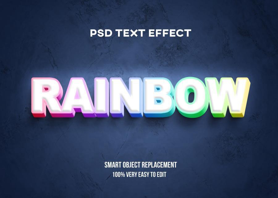 PSD模板-3D立体Logo标题特效文字PS样机模板 图片素材 sucaiwan.com