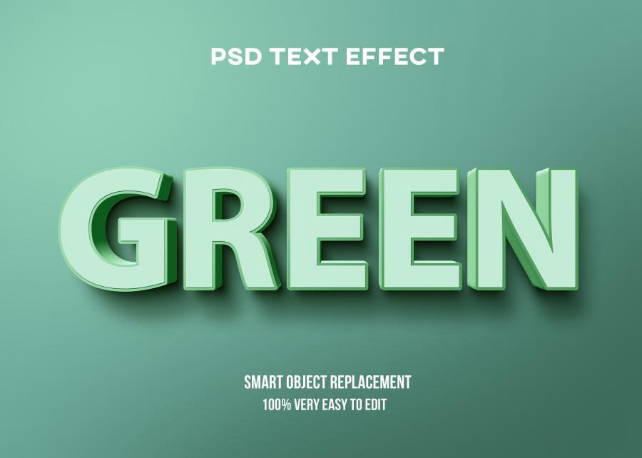 PSD模板-3D立体Logo标题特效文字PS样机模板 图片素材 sucaiwan.com