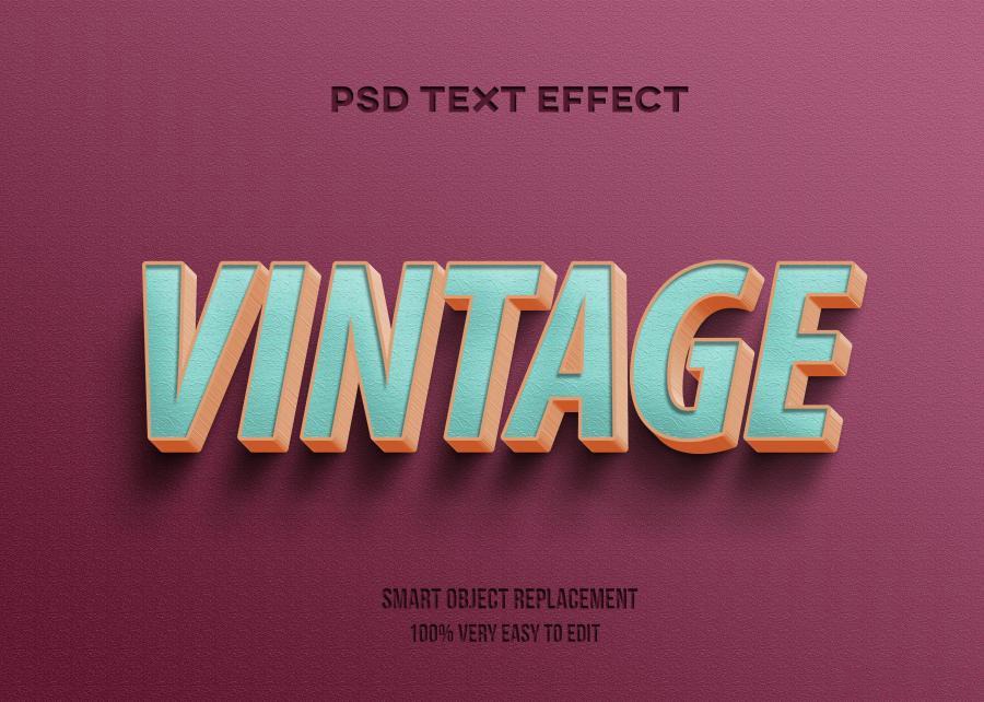 PSD模板-3D立体Logo标题特效文字PS样机模板 图片素材 sucaiwan.com