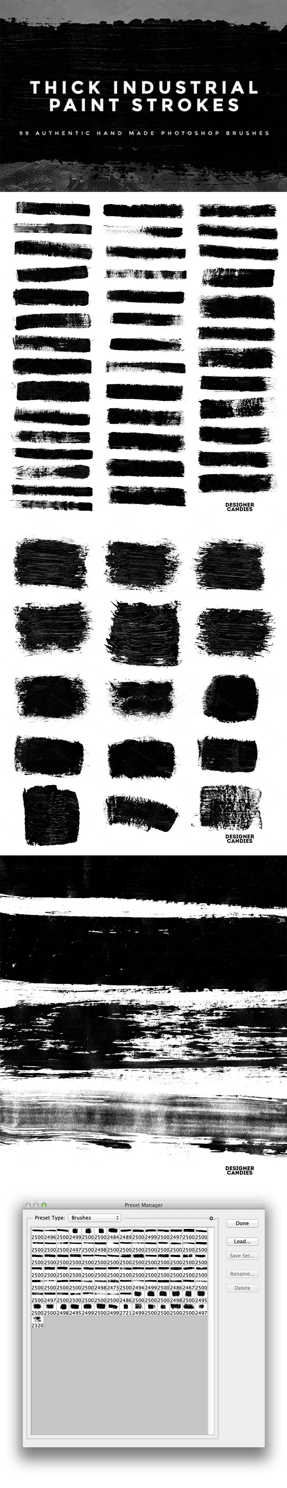 99个逼真好用的干拖肌理笔刷套装 笔刷资源 sucaiwan.com