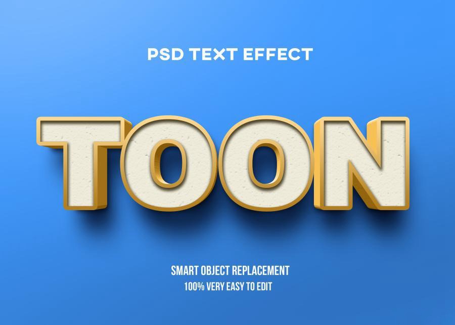 PSD模板-3D立体Logo标题特效文字PS样机模板 图片素材 sucaiwan.com