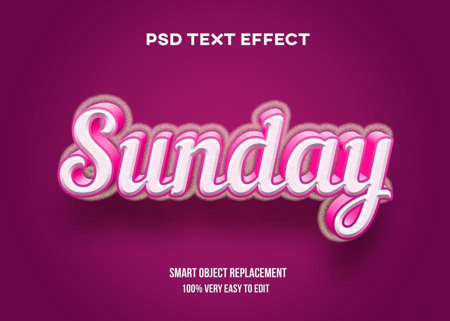 PSD模板-3D立体Logo标题特效文字PS样机模板 图片素材 sucaiwan.com