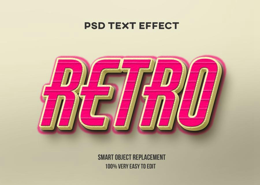PSD模板-3D立体Logo标题特效文字PS样机模板 图片素材 sucaiwan.com