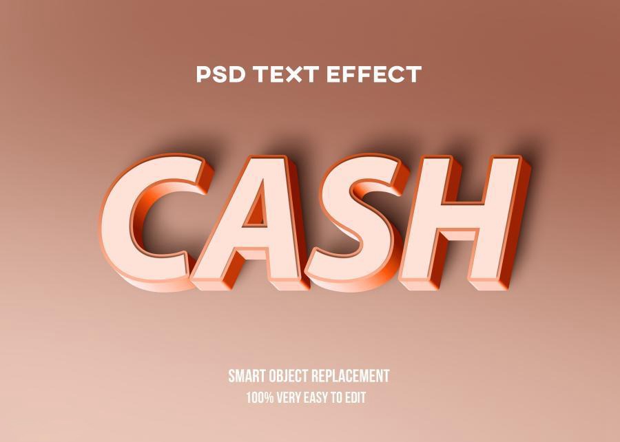 PSD模板-3D立体Logo标题特效文字PS样机模板 图片素材 sucaiwan.com