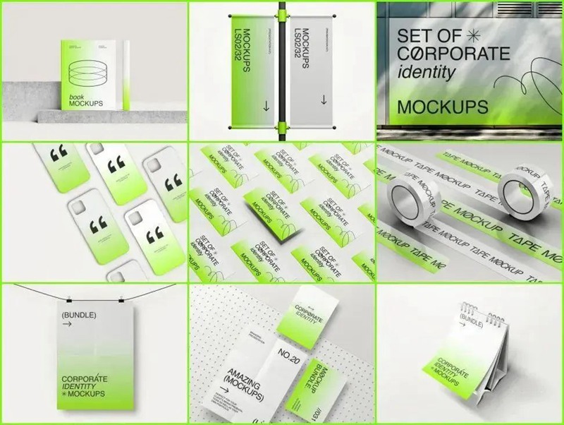 高颜值品牌文创产品PSD样机模板合集 图片素材 sucaiwan.com