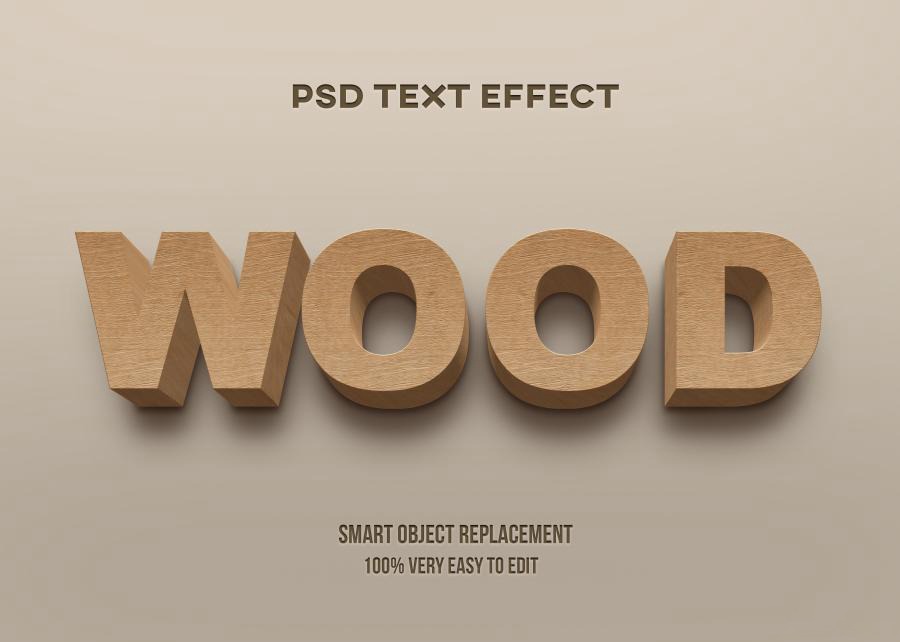 PSD模板-3D立体Logo标题特效文字PS样机模板 图片素材 sucaiwan.com