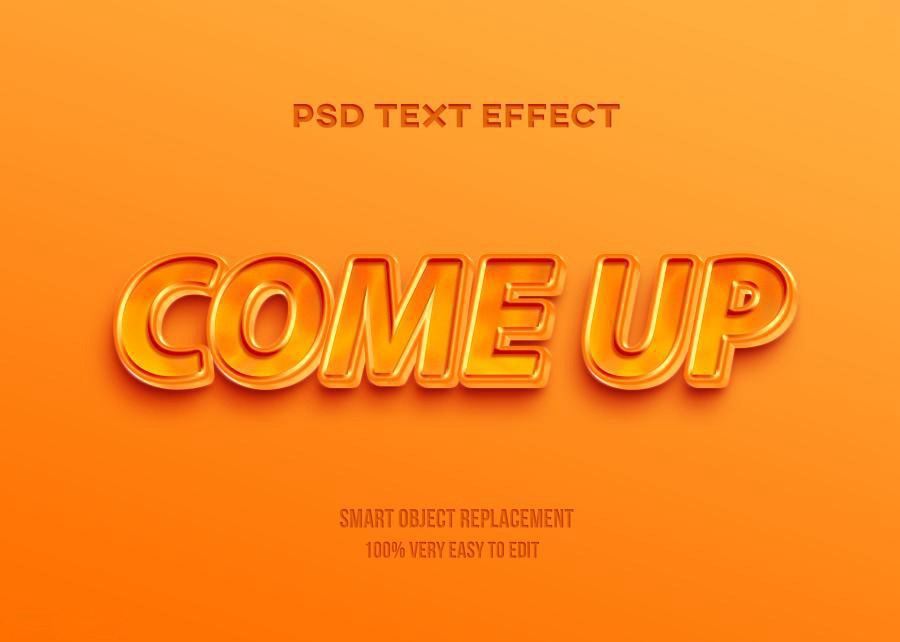 PSD模板-3D立体Logo标题特效文字PS样机模板 图片素材 sucaiwan.com