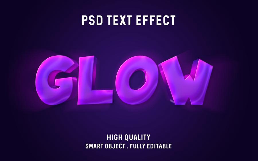 PSD模板-3D立体Logo标题特效文字PS样机模板 图片素材 sucaiwan.com