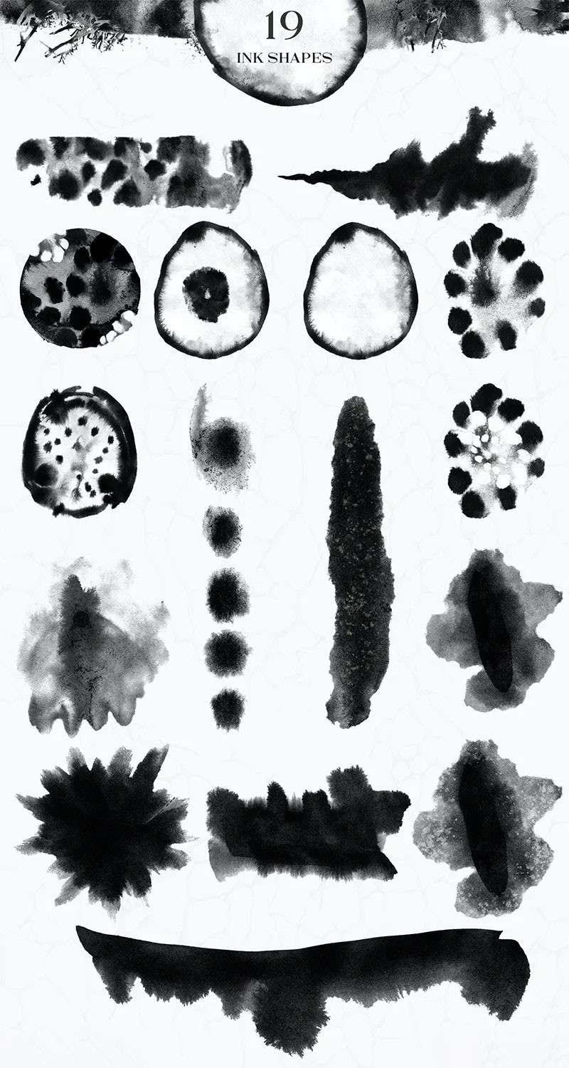 国风水墨效果PNG背景图片素材 图片素材 sucaiwan.com