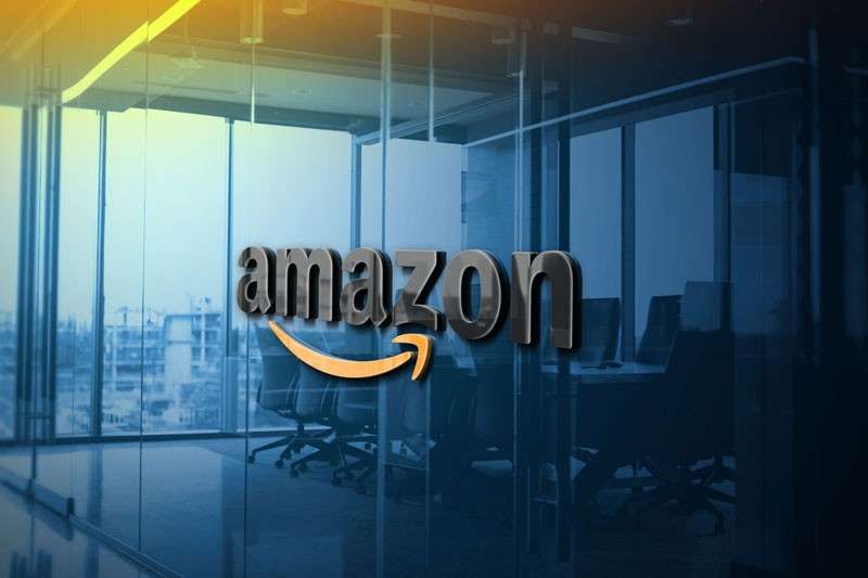 3D玻璃墙企业LOGO展示模型PSD 样机素材 sucaiwan.com