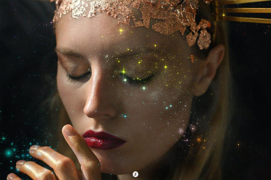 PNG素材-彩色星空美景星星背景图片叠加PNG素材 图片素材 sucaiwan.com