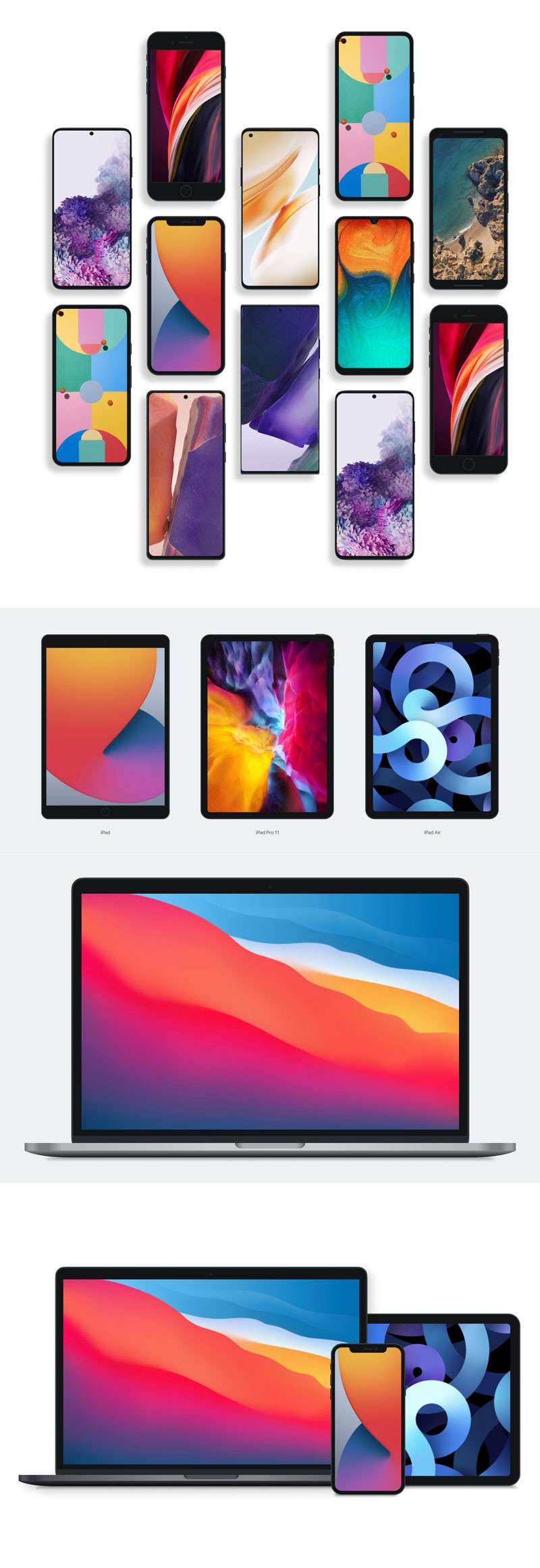 免费移动设备样机模型，Figma源文件 样机素材 sucaiwan.com