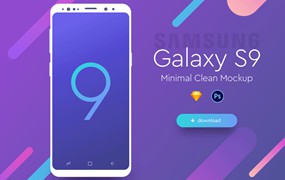 三星 Galaxy S9 手机模型，PSD Sketch 源文件