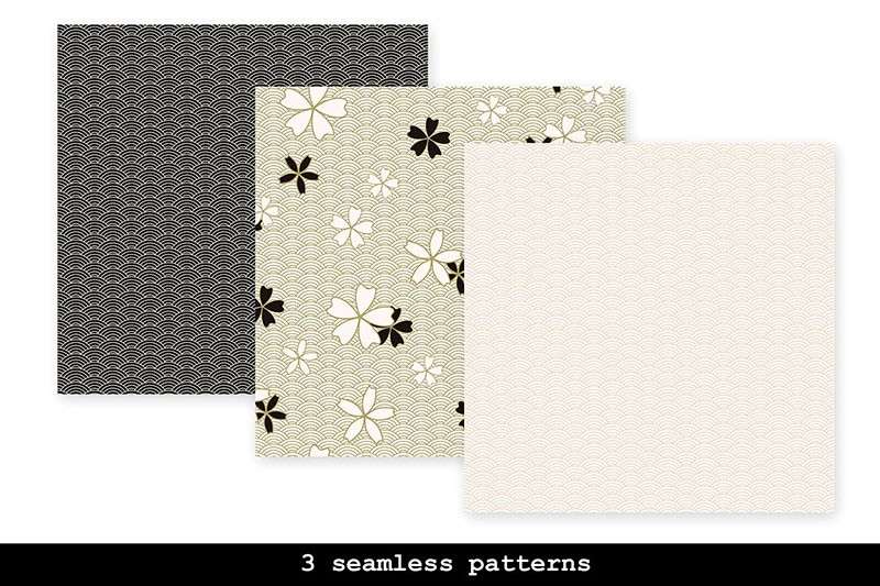 中国传统龙纹祥云矢量图案，AI源文件 图片素材 sucaiwan.com