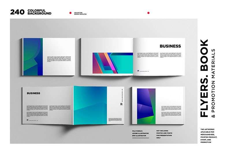 240张多彩抽象几何矢量背景图案，AI源文件 图片素材 sucaiwan.com