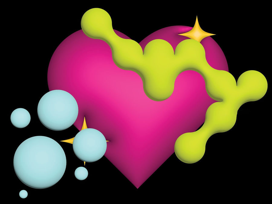 PNG素材-50款创意复古3D立体ai矢量形状插画元素素材 图片素材 sucaiwan.com