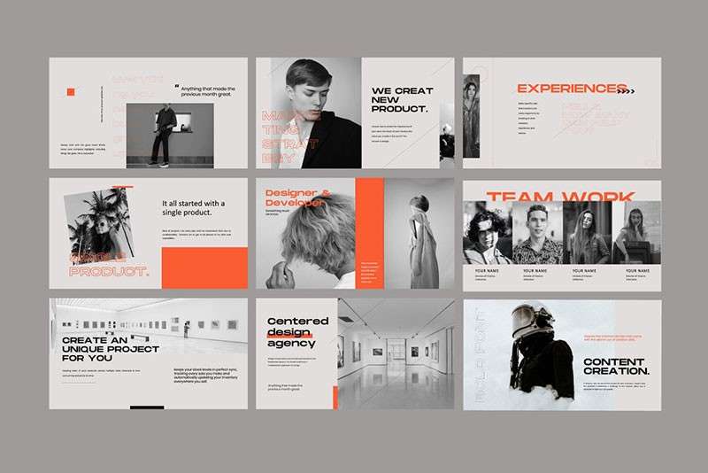 40套时尚配色排版的PPT+keynote幻灯片模板 样机素材 sucaiwan.com