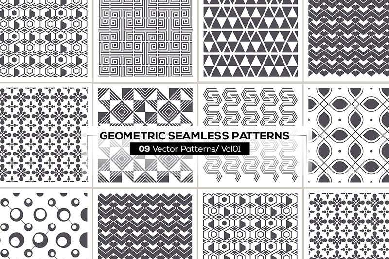 时尚几何图形无缝包装图案，AI源文件 图片素材 sucaiwan.com