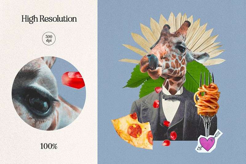 1000+复古奇幻电影拼贴手帐PNG免抠素材 图片素材 sucaiwan.com