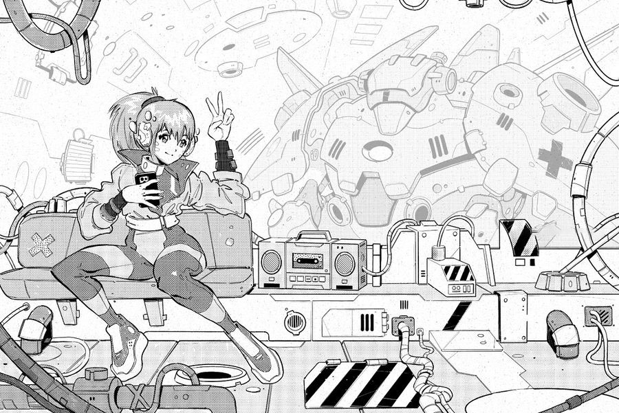 Procreate笔刷-水彩漫画风格图案半色调纹理画笔绘画笔刷下载 笔刷资源 sucaiwan.com