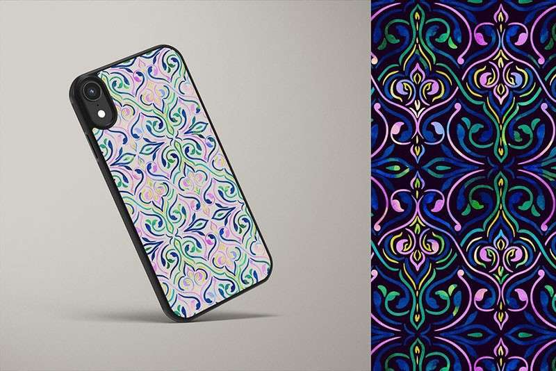 30个伊斯兰装饰无缝拼接图案，PNG格式 图片素材 sucaiwan.com