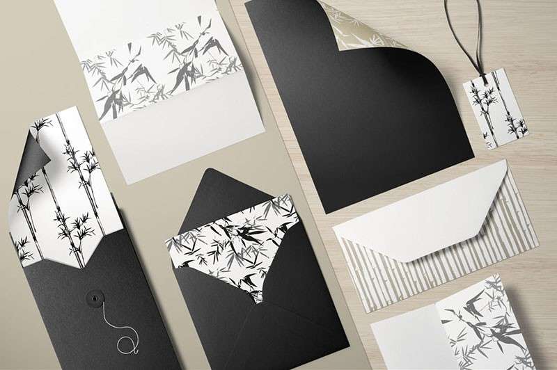 水墨风竹子无缝矢量图案，AI PNG格式 图片素材 sucaiwan.com