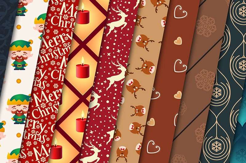 100张圣诞节矢量无缝图案,AI PAT格式 图片素材 第4张-素材湾丨精选海外优质设计素材资源 100张圣诞节矢量无缝图案,AI PAT格式 图片素材 sucaiwan.com