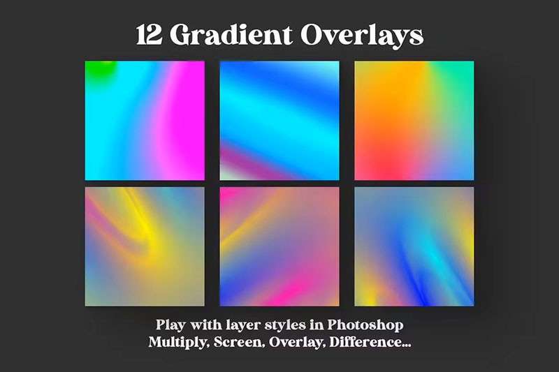 12张多彩抽象渐变背景PNG 图片素材 sucaiwan.com