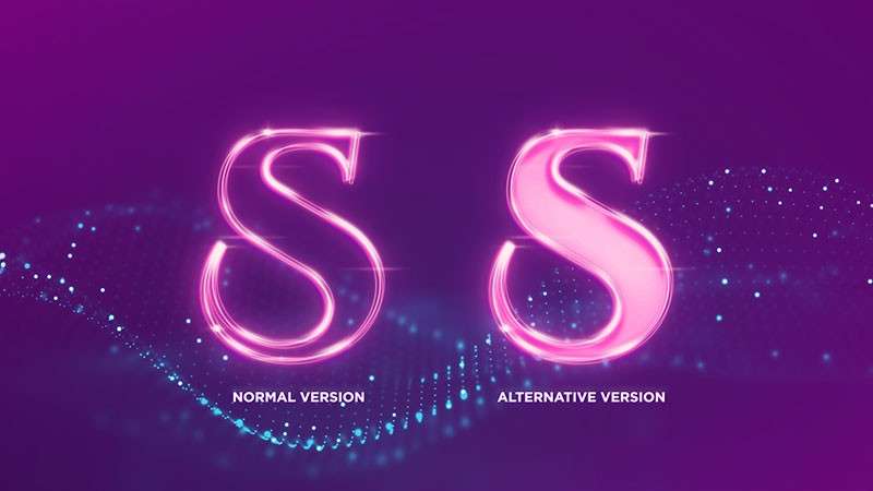 霓虹灯流光文本效果PS动作 插件预设 sucaiwan.com