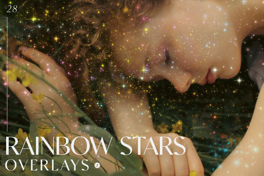 PNG素材-彩色星空美景星星背景图片叠加PNG素材 图片素材 sucaiwan.com