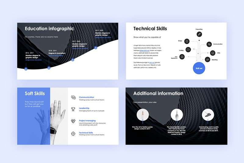 简洁大气的个人简历PPT模板 样机素材 sucaiwan.com