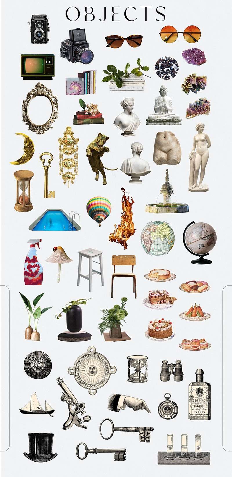 400+超现实梦幻拼贴手帐PNG免抠素材 图片素材 sucaiwan.com