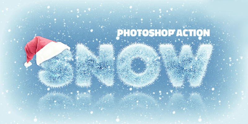 冰雪文字效果 Photoshop动作 插件预设 sucaiwan.com