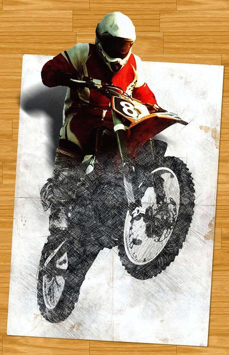 3D素描视觉效果PS动作+视频教程 插件预设 sucaiwan.com