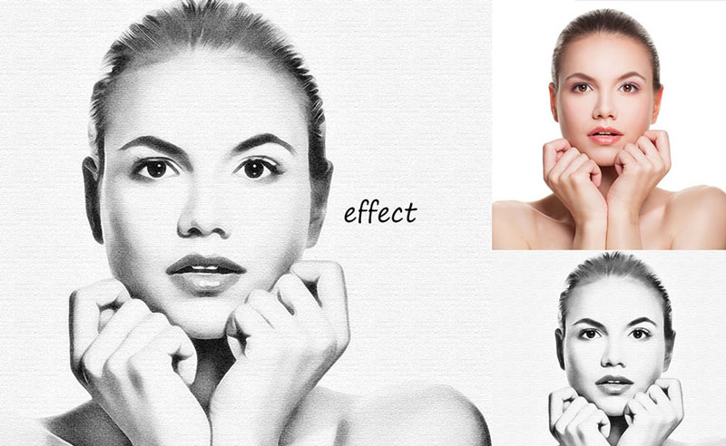 一键油画效果，ps动作 插件预设 sucaiwan.com