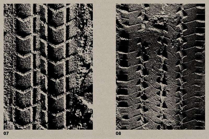 20张真实轮胎纹理图案，TIF PNG格式 图片素材 sucaiwan.com