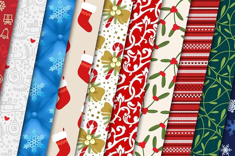 100张圣诞节矢量无缝图案,AI PAT格式 图片素材 第12张-素材湾丨精选海外优质设计素材资源 100张圣诞节矢量无缝图案,AI PAT格式 图片素材 sucaiwan.com